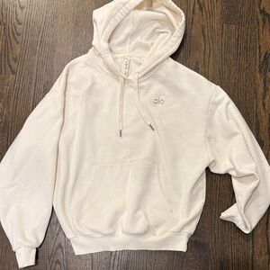 ALO Yoga Cream Hoodie